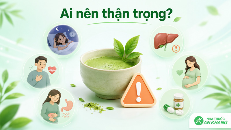 D&ugrave;ng catechin qu&aacute; nhiều, đặc biệt dạng chiết xuất c&ocirc; đặc, c&oacute; thể g&acirc;y mất ngủ, k&iacute;ch ứng ti&ecirc;u h&oacute;a hoặc ảnh hưởng gan.
