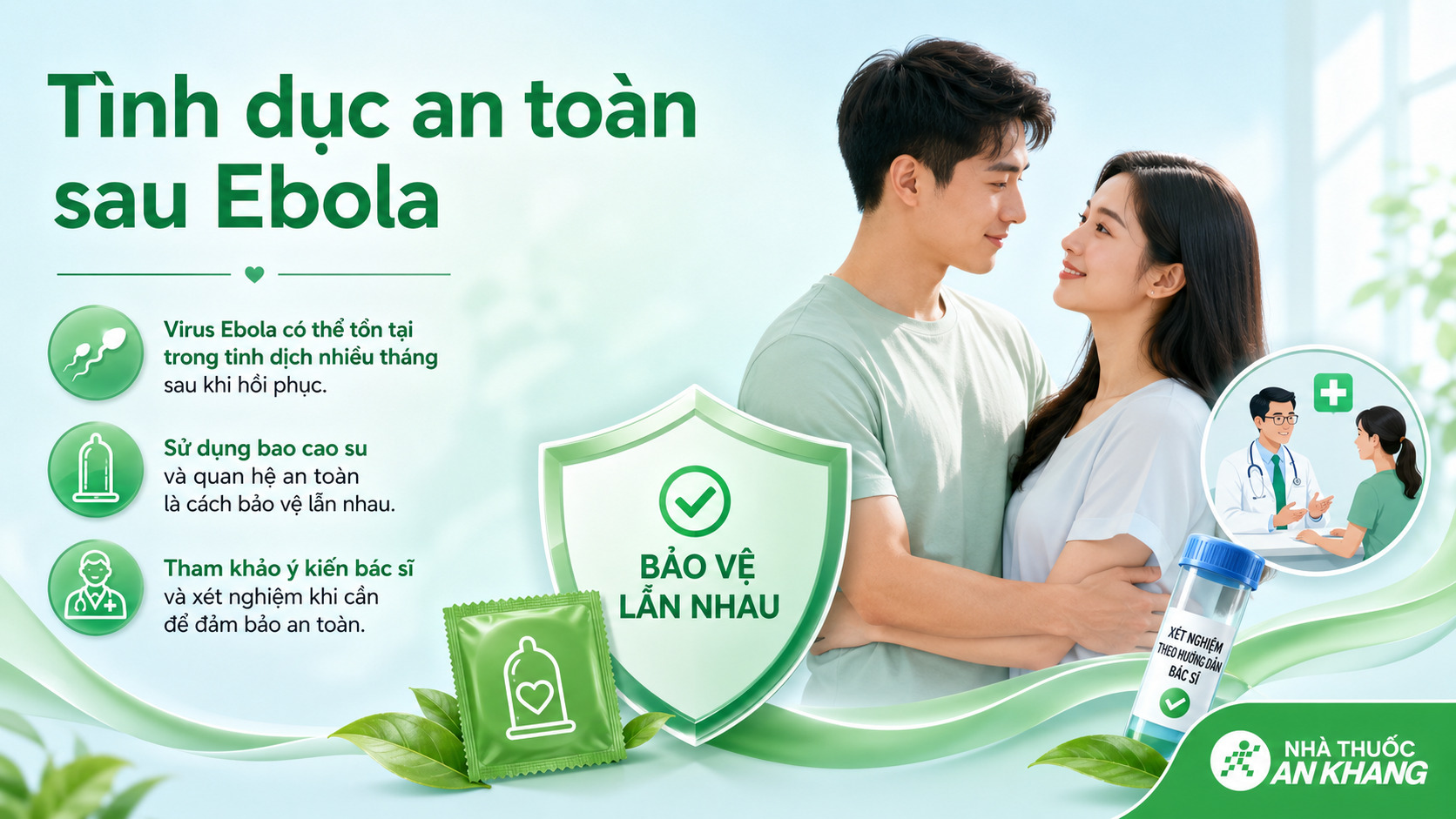 Virus Ebola c&oacute; thể tồn tại trong tinh dịch sau khi hồi phục, v&igrave; vậy người từng mắc bệnh cần thực h&agrave;nh t&igrave;nh dục an to&agrave;n theo hướng dẫn y tế.