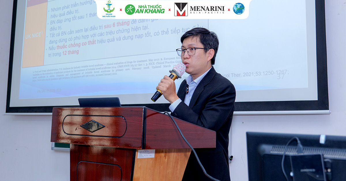 Chuyên đề “Vai trò của thuốc chống co thắt trong quản lý IBS -Bệnh lý đa yếu tố” được trình bày bởi ThS.BS. Võ Huy Văn 
