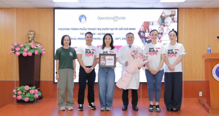 Chương trình Quỹ nụ cười AVAKids được diễn ra tại Bệnh viện Răng Hàm Mặt Trung ương TP.HCM