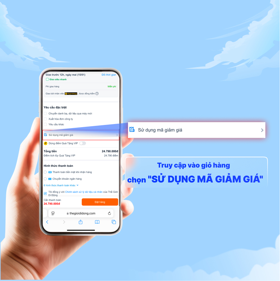 Săn ngay hàng ngàn voucher giảm giá cực sốc tại Thế Giới Di Động và Điện máy XANH dành cho mọi khách hàng Săn ngay hàng ngàn voucher giảm giá cực sốc tại Thế Giới Di Động và Điện máy XANH dành cho mọi khách hàng