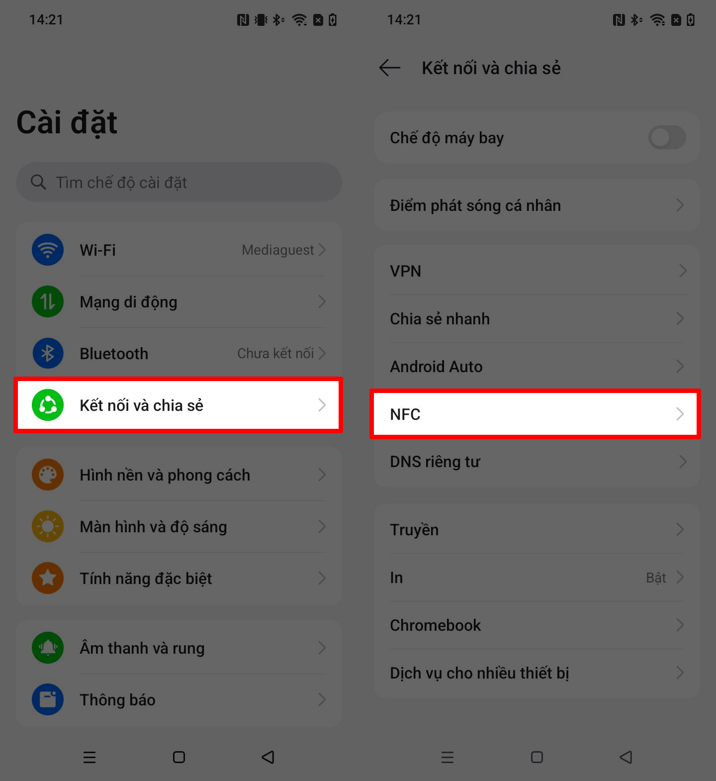Cách bật NFC trên realme C100i Cách bật NFC trên realme C100i