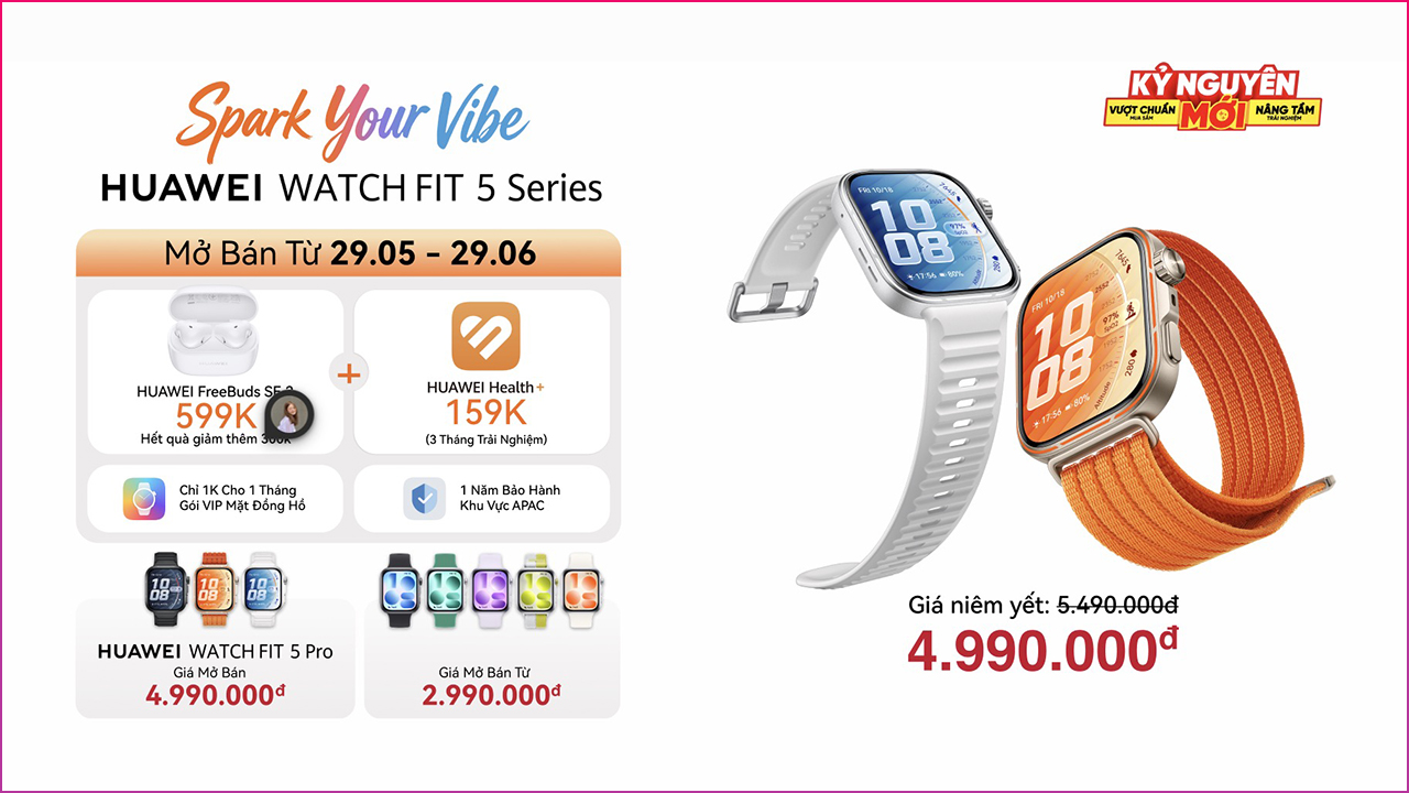Sân chơi smartwatch chào đón những gương mặt mới từ nhà Garmin, HUAWEI, Xiaomi,... nhiều ưu đãi giảm giá và quà tặng kèm Sân chơi smartwatch chào đón những gương mặt mới từ nhà Garmin, HUAWEI, Xiaomi,... nhiều ưu đãi giảm giá và quà tặng kèm