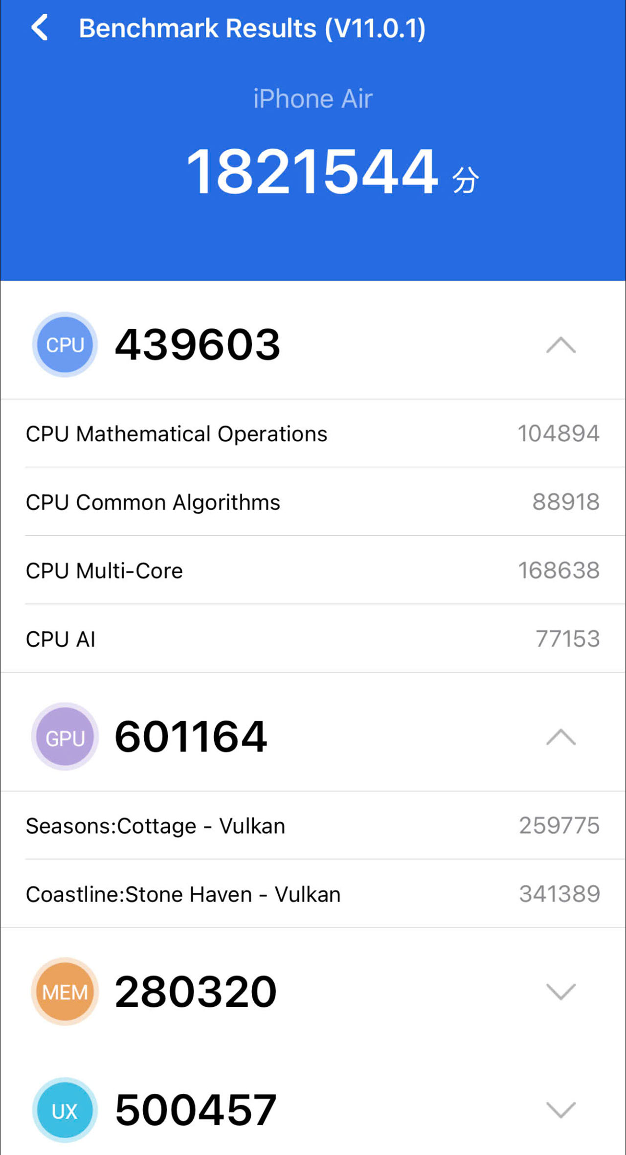 Đánh giá iPhone Air Antutu