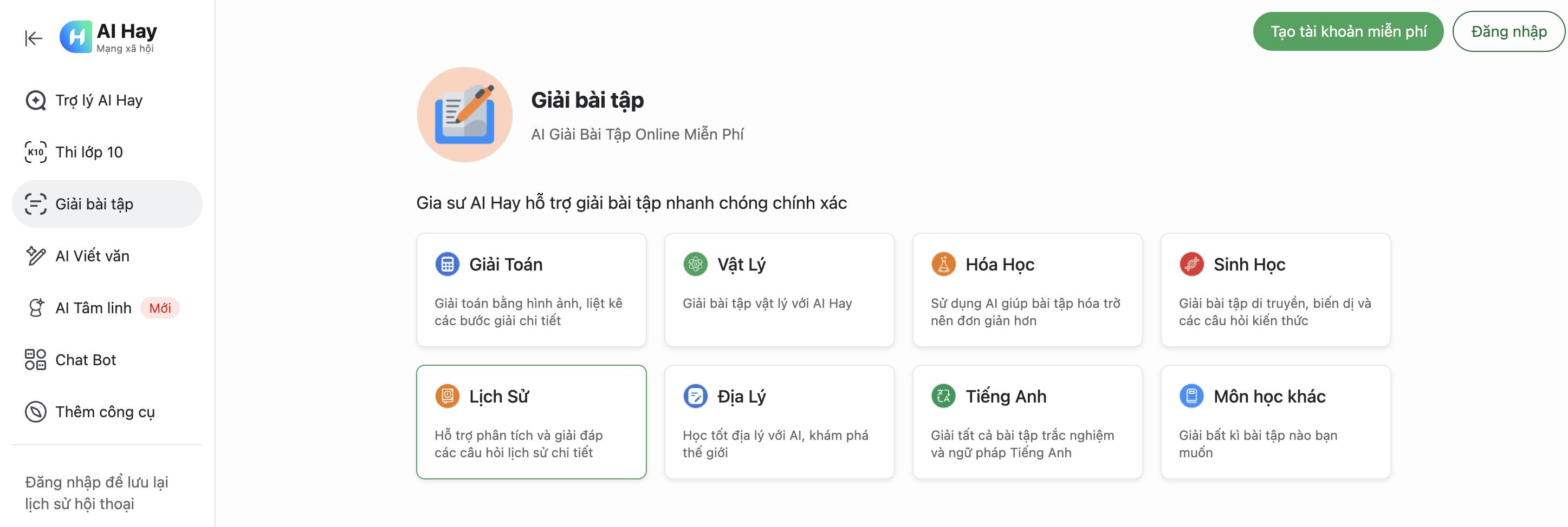 AI Hay giải b&agrave;i tập