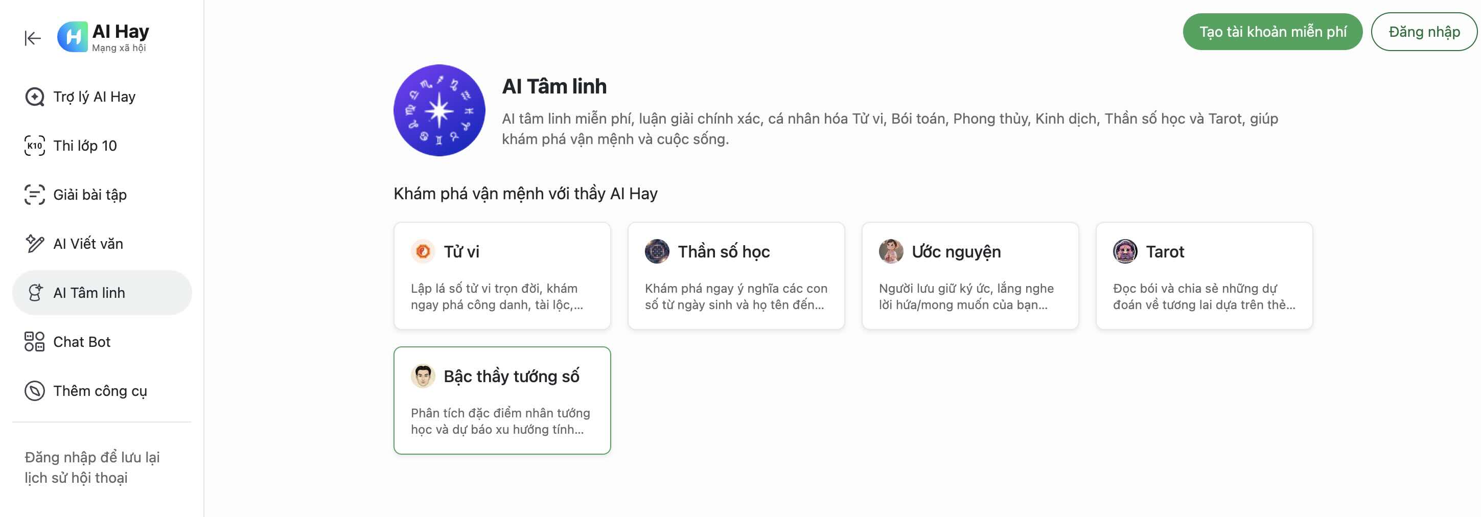 Trợ l&yacute; AI Hay giải đ&aacute;p c&aacute;c vấn đề t&acirc;m linh