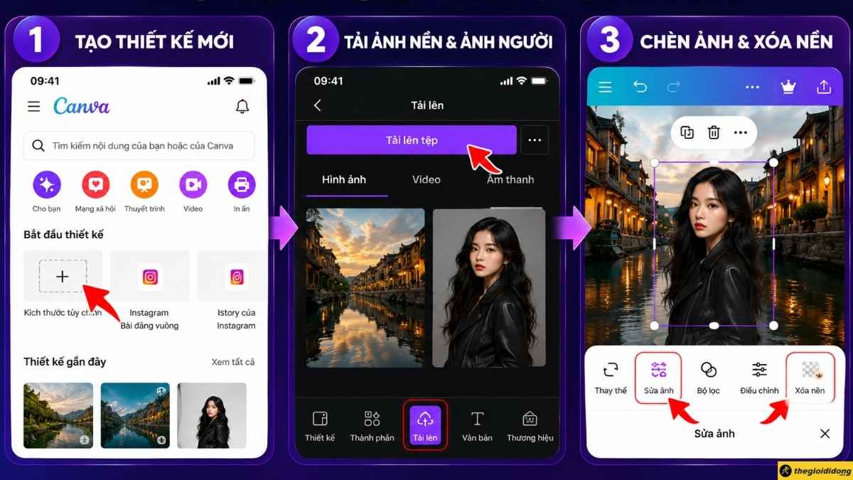 Sửa ảnh > Chọn công cụ Xóa nền Sửa ảnh > Chọn công cụ Xóa nền