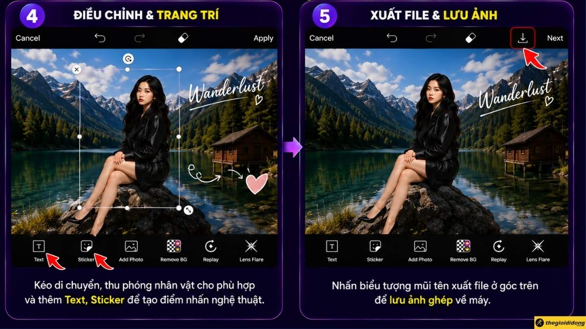 Cách ghép người vào ảnh bằng ứng dụng PicsArt Cách ghép người vào ảnh bằng ứng dụng PicsArt