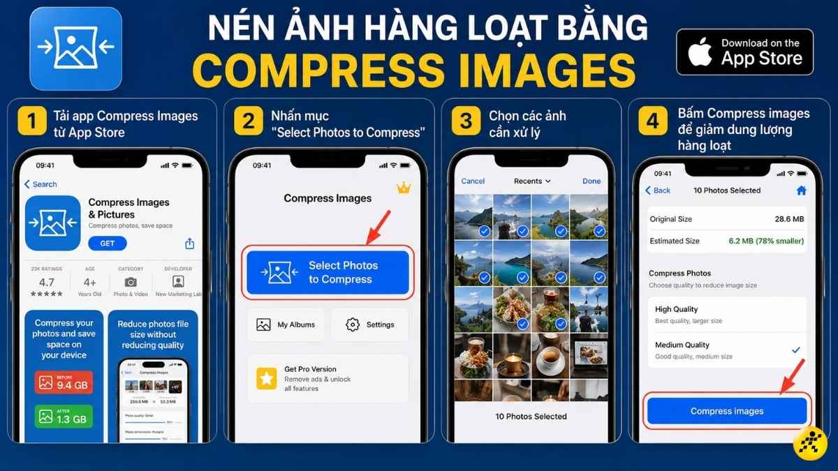 Nén ảnh hàng loạt bằng Compress Images Nén ảnh hàng loạt bằng Compress Images
