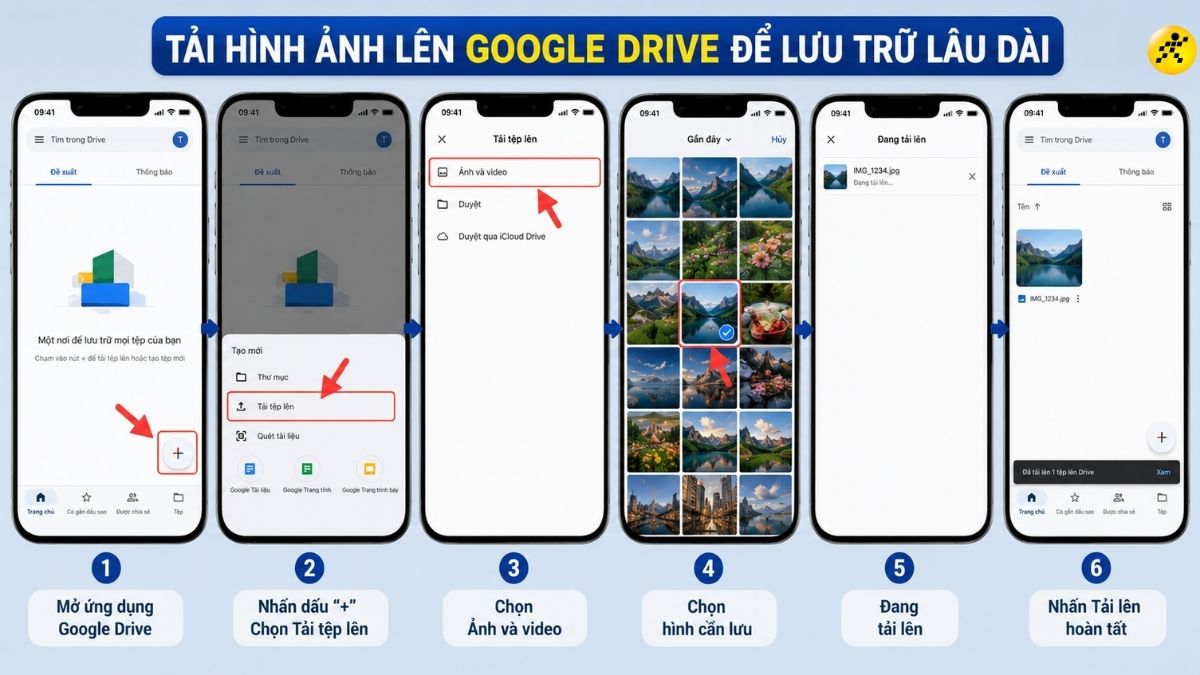 Tải hình ảnh lên đám mây Google Drive Tải hình ảnh lên đám mây Google Drive