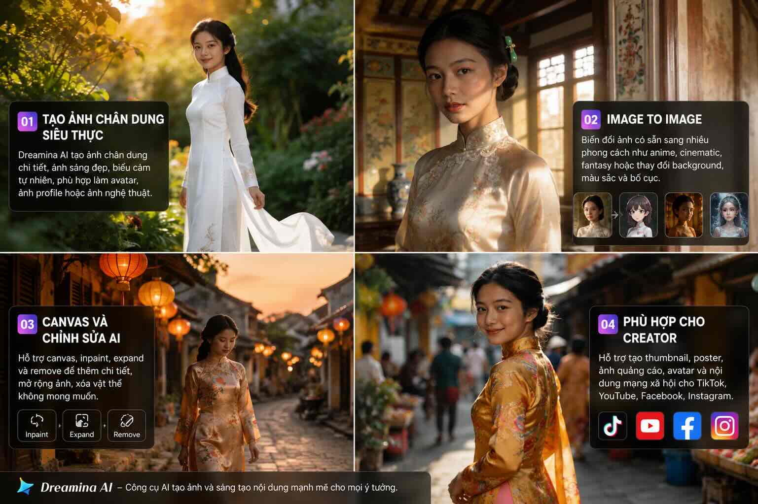 Các tính năng nổi bật của Dreamina AI Các tính năng nổi bật của Dreamina AI