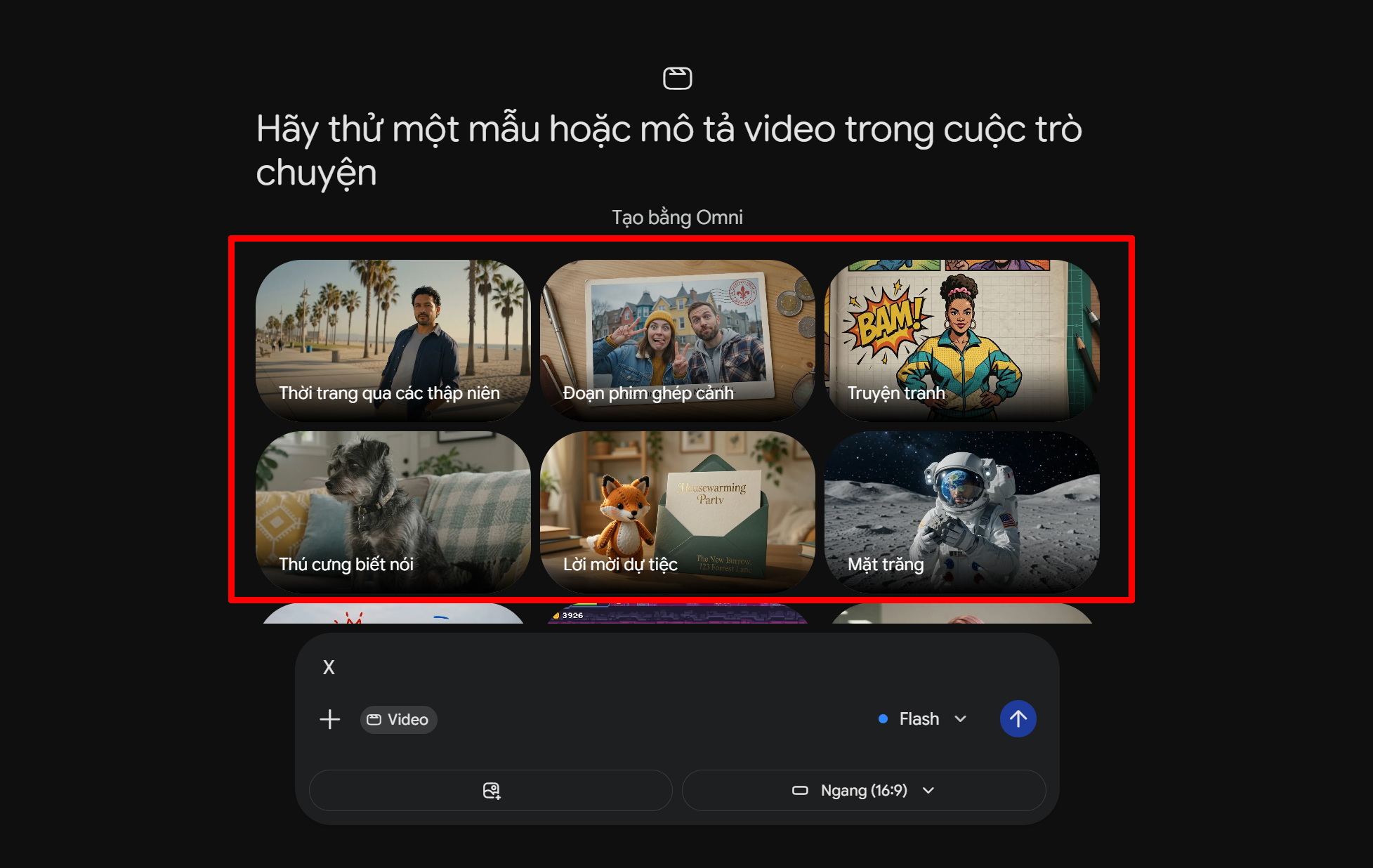 Cách sử dụng Gemini Omni để tạo và chỉnh video Cách sử dụng Gemini Omni để tạo và chỉnh video
