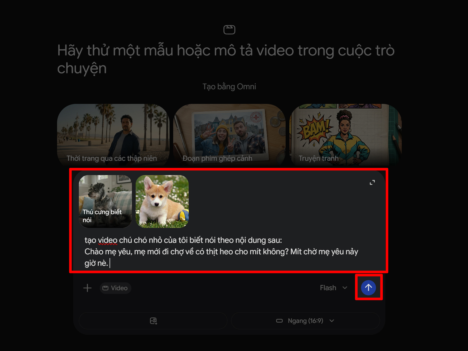 Cách sử dụng Gemini Omni để tạo và chỉnh video Cách sử dụng Gemini Omni để tạo và chỉnh video