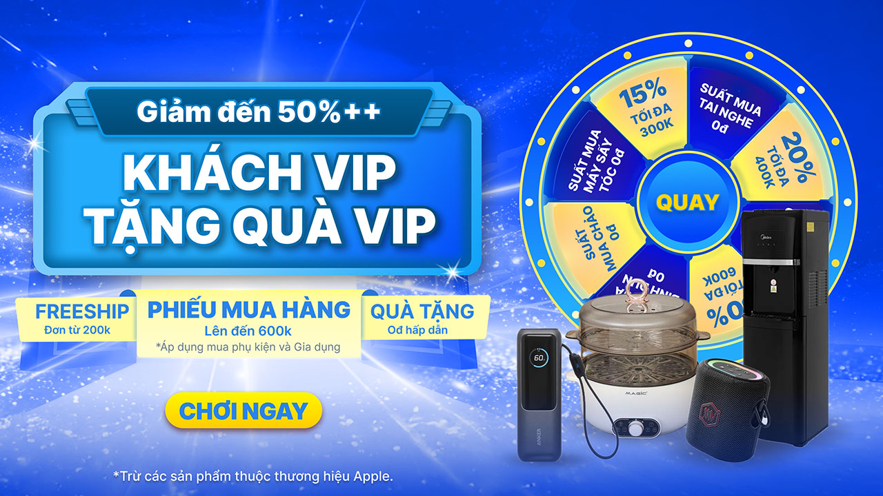 MWG Shop: Khách VIP tặng quà VIP tháng 5 MWG Shop tháng 5