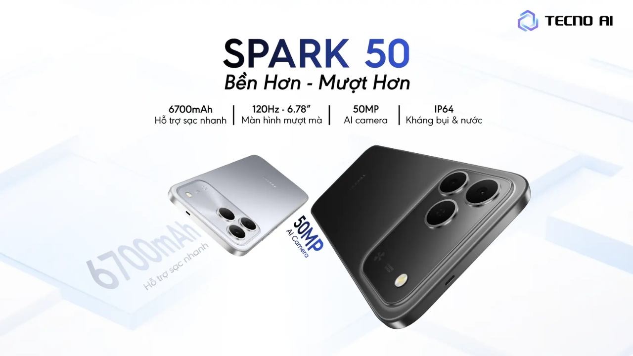 Điểm danh 4 điểm “sáng trưng” khiến bạn phải mua TECNO Spark 50 ngay lập tức! Điểm danh 4 điểm “sáng trưng” khiến bạn phải mua TECNO Spark 50 ngay lập tức!