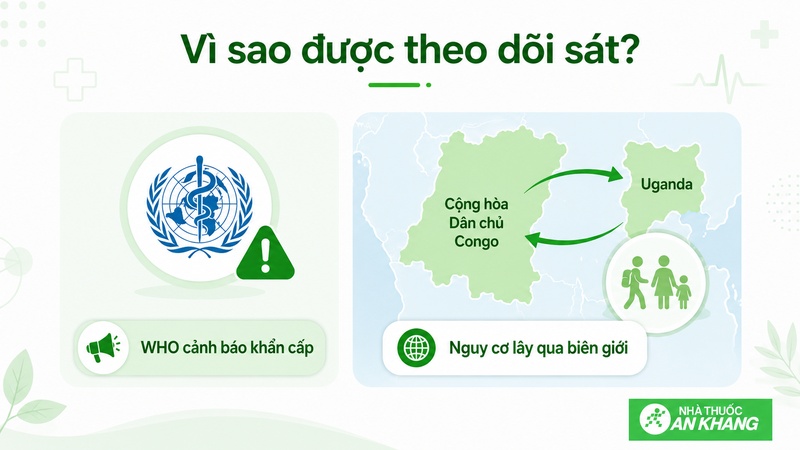 Dịch Ebola Bundibugyo được theo dõi sát do nguy cơ lây lan qua di chuyển dân cư và cần phối hợp ứng phó y tế quốc tế. Dịch Ebola Bundibugyo được theo dõi sát do nguy cơ lây lan qua di chuyển dân cư và cần phối hợp ứng phó y tế quốc tế.
