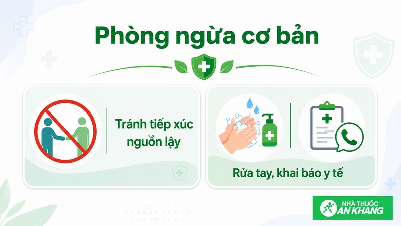 Phòng Ebola Bundibugyo bằng cách tránh tiếp xúc nguồn lây nguy cơ, giữ vệ sinh tay và khai báo y tế khi có yếu tố dịch tễ. Phòng Ebola Bundibugyo bằng cách tránh tiếp xúc nguồn lây nguy cơ, giữ vệ sinh tay và khai báo y tế khi có yếu tố dịch tễ.