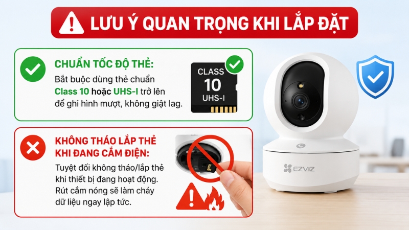  Lưu &yacute; quan trọng khi lắp đặt
