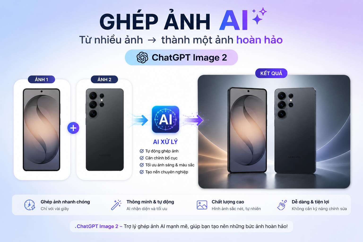 Ghép ảnh AI bằng Chat GPT Ghép ảnh AI bằng Chat GPT