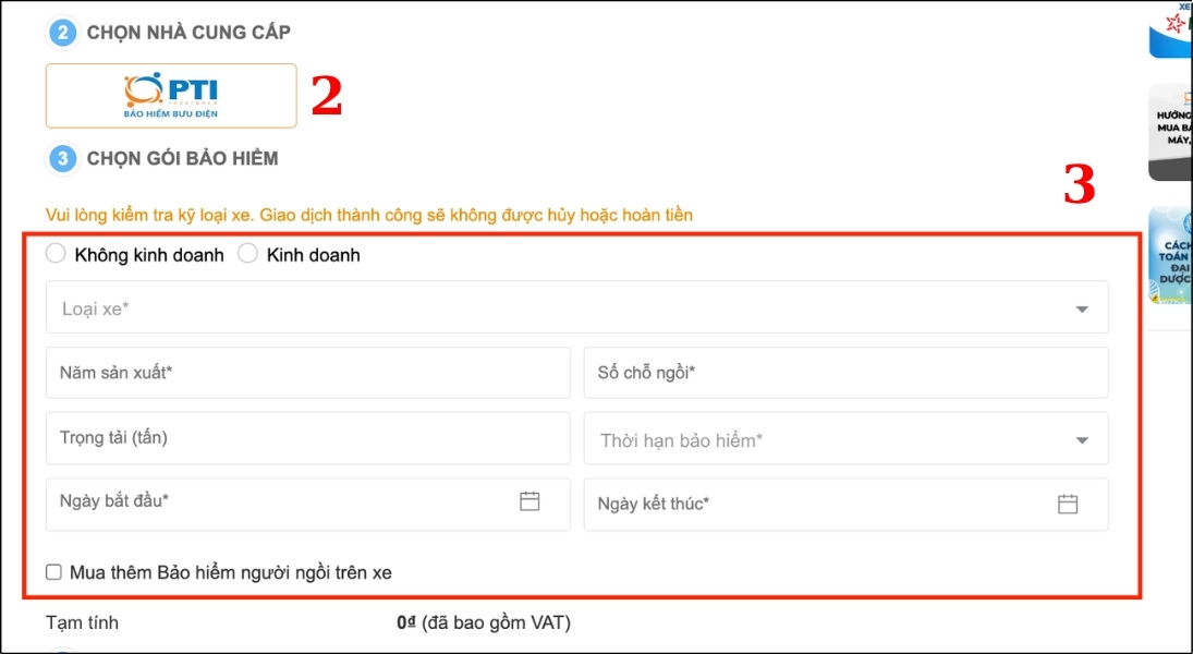 Chọn nhà cung cấp và gói bảo hiểm phù hợp