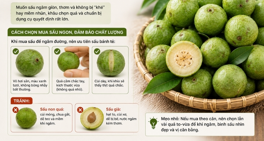 Cách chọn sấu ngon để ngâm đường