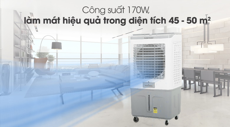 Quạt điều hòa Sunhouse SHD7757 170W làm mát hiệu quả phòng rộng 45 - 50 m² Quạt điều hòa Sunhouse SHD7757 170W làm mát hiệu quả phòng rộng 45 - 50 m²