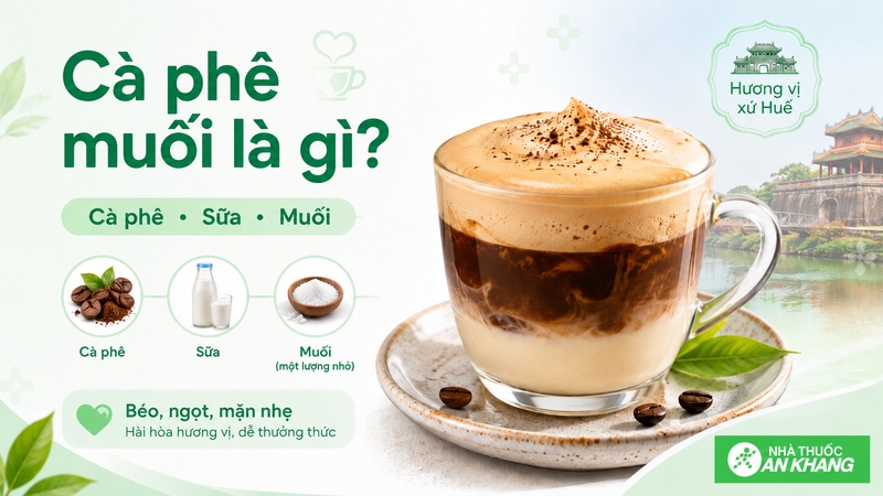 Cà phê muối là món uống có vị đắng, ngọt, béo và mặn nhẹ đặc trưng.