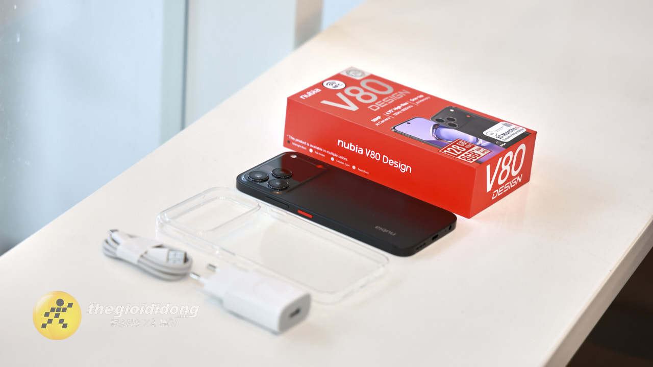 Trên tay Nubia V80 Design: Thiết kế có độ hoàn thiện cao, chip UNISOC T7280, pin 5.000 mAh Trên tay Nubia V80 Design: Thiết kế có độ hoàn thiện cao, chip UNISOC T7280, pin 5.000 mAh
