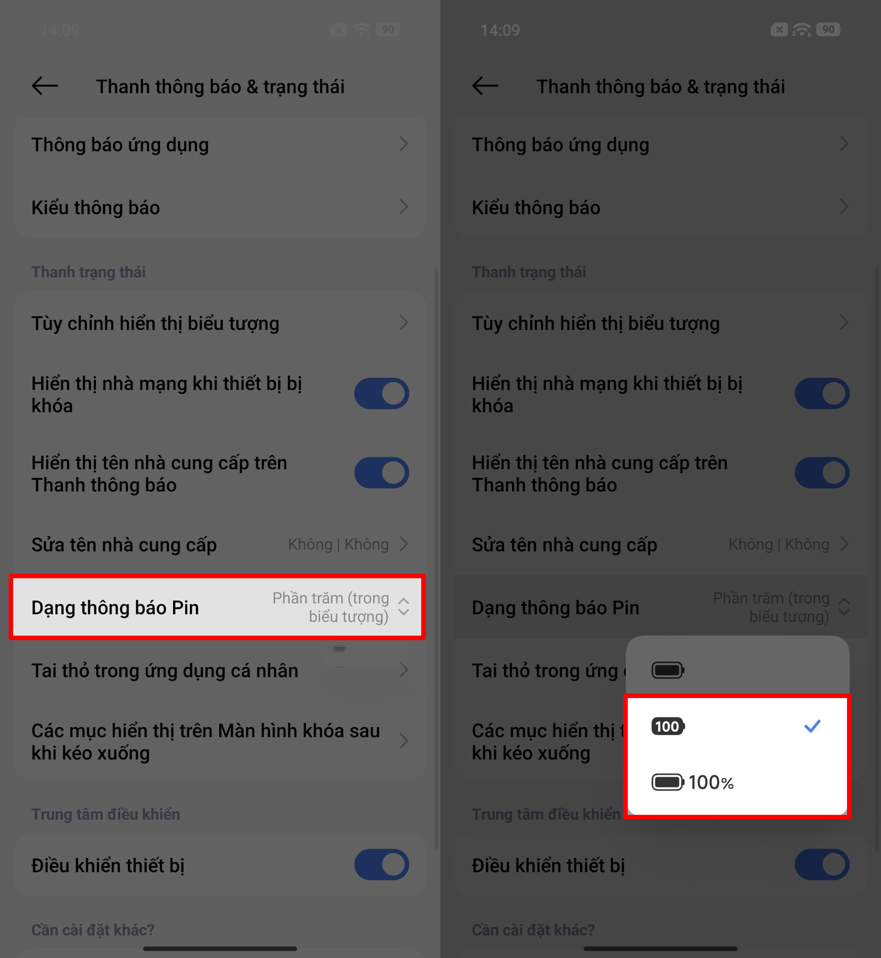 Cách bật hiển thị phần trăm pin trên Xiaomi 17T series Cách bật hiển thị phần trăm pin trên Xiaomi 17T series