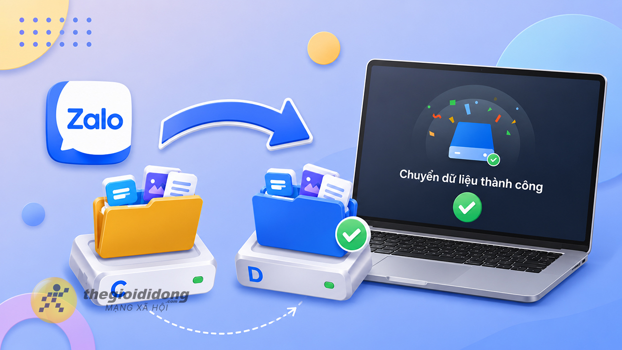 Cách chuyển dữ liệu Zalo từ ổ C sang ổ D