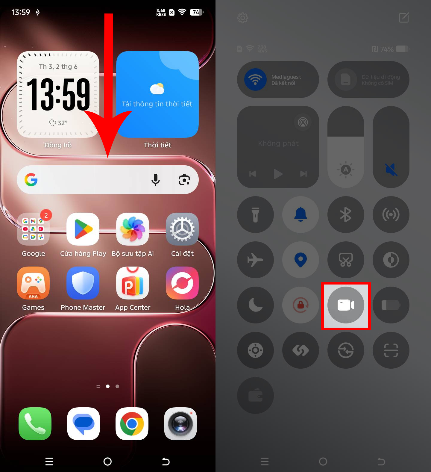 Cách quay màn hình trên TECNO Spark 50 Cách quay màn hình trên TECNO Spark 50