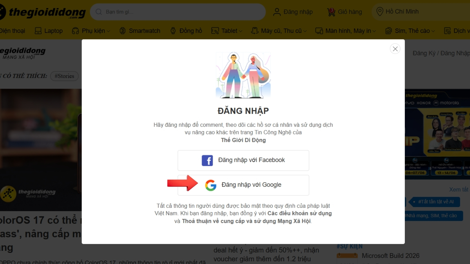 Đăng nhập với Google
