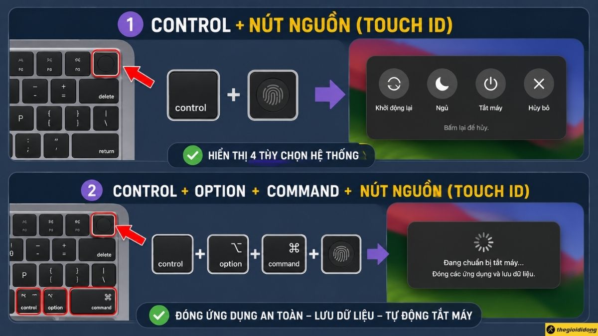 2 tổ hợp phím quản lý nguồn điện an toàn 2 tổ hợp phím quản lý nguồn điện an toàn