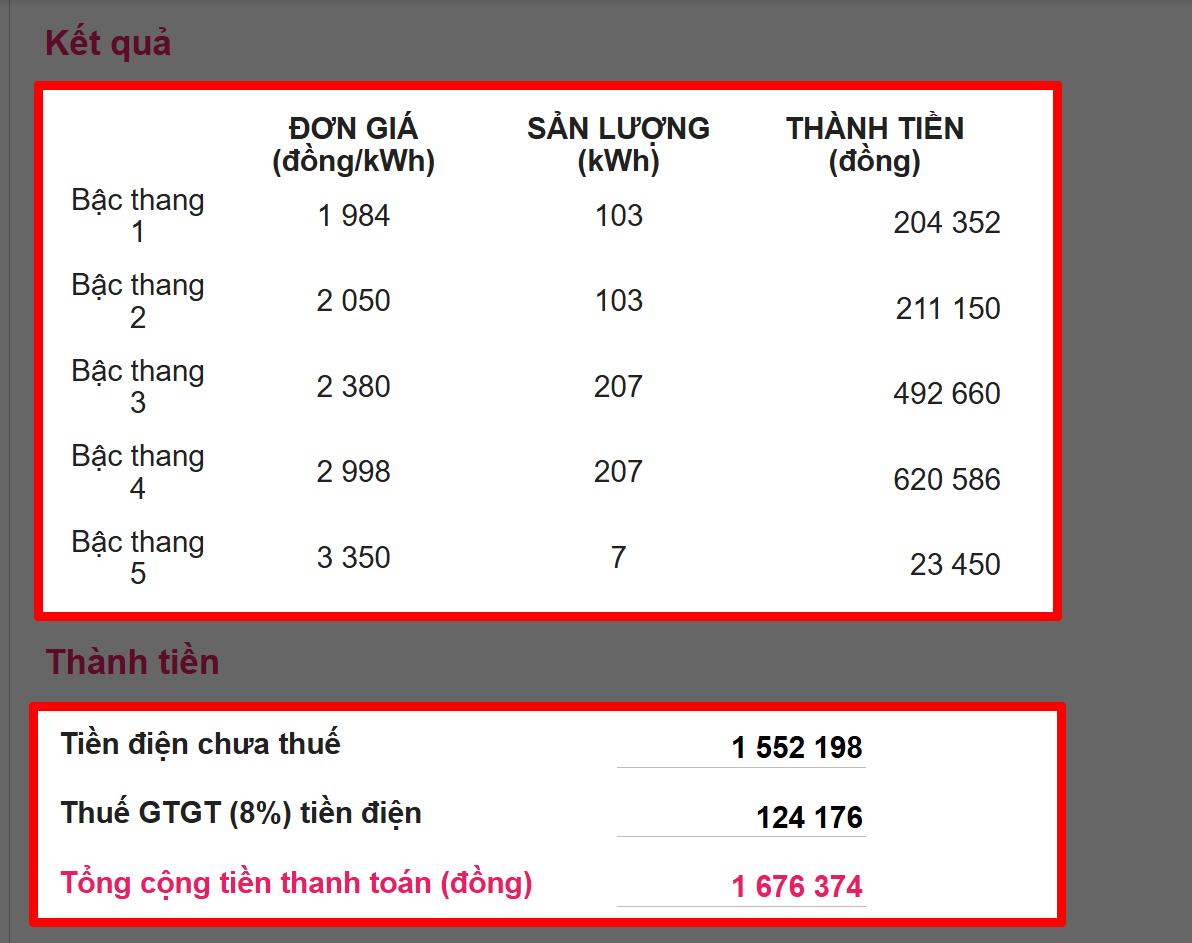 Cách tính tiền điện trong 1 tháng mới nhất Cách tính tiền điện trong 1 tháng mới nhất