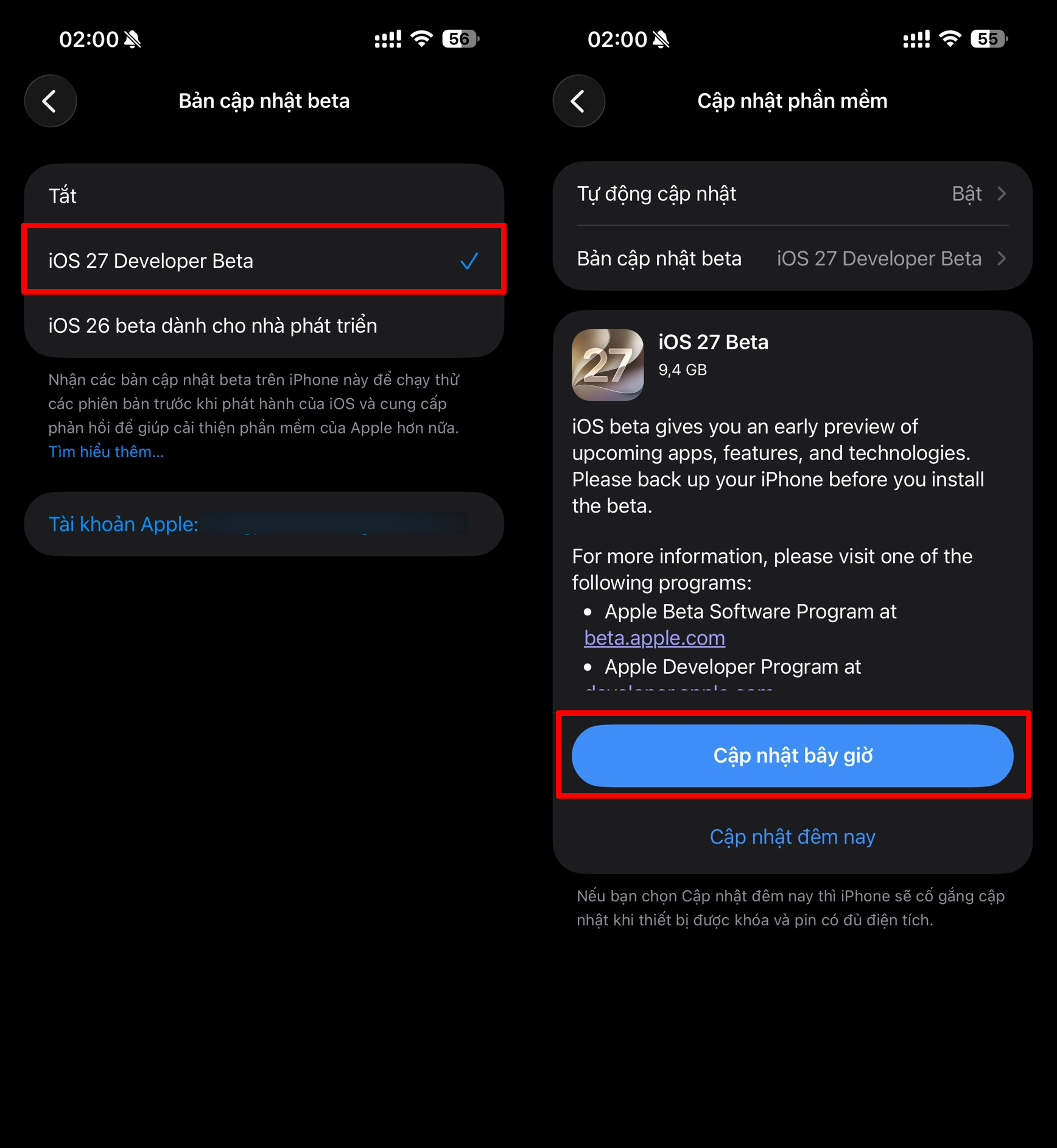 Cách cập nhật iOS 27 Beta Cách cập nhật iOS 27 Beta