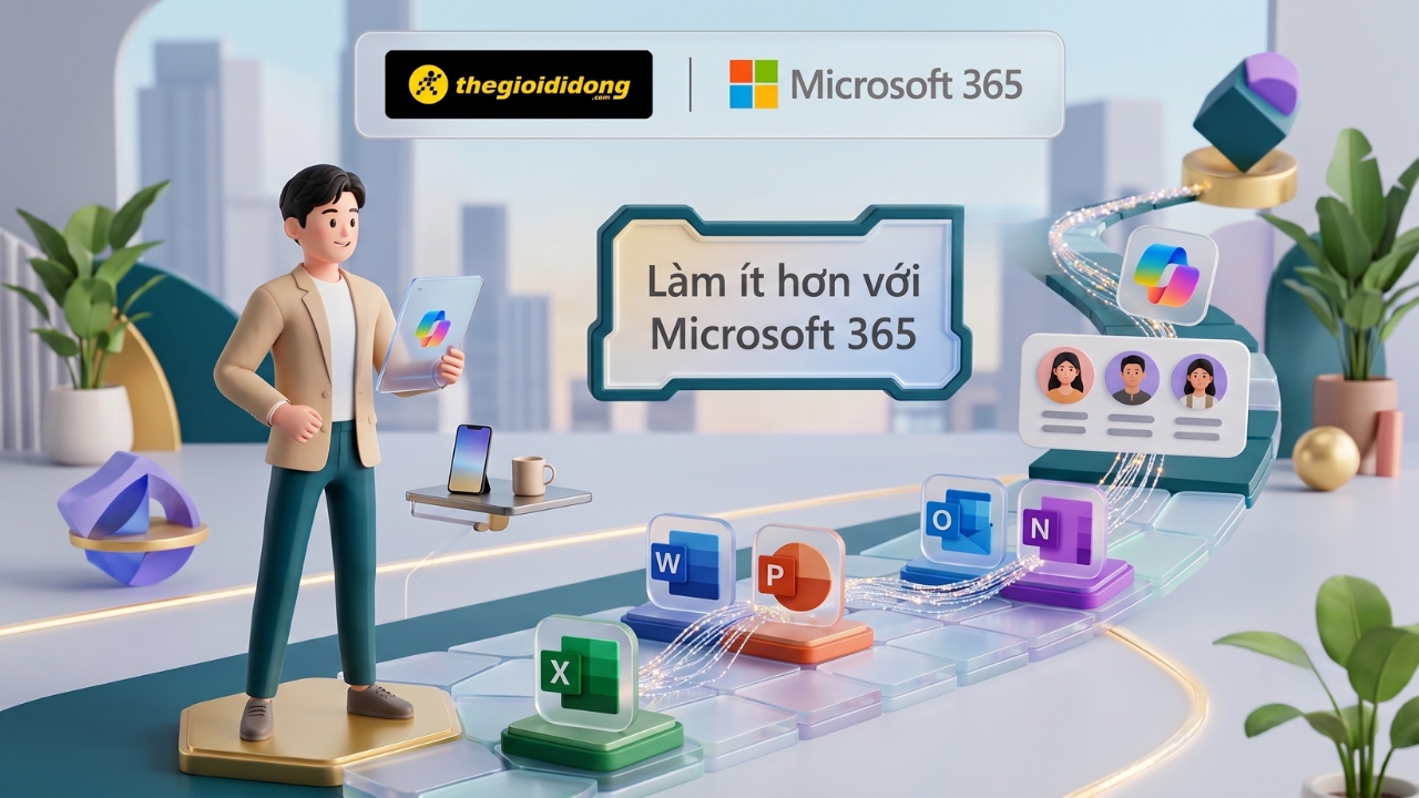 Không chỉ làm việc nhanh hơn, người dùng giờ còn muốn làm ít hơn nhờ có Microsoft 365 Không chỉ làm việc nhanh hơn, người dùng giờ còn muốn làm ít hơn nhờ có Microsoft 365