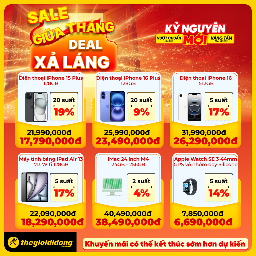Điểm danh loạt deal hot không thể bỏ qua