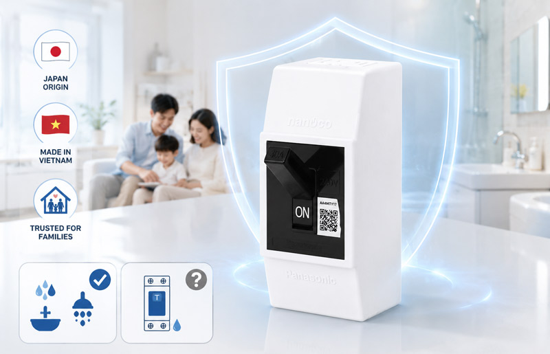 Thương hiệu Panasonic uy tín, được nhiều gia đình tin dùng lâu dài