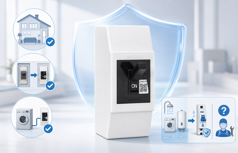 CB Panasonic phù hợp gia đình cần bảo vệ hệ thống điện an toàn hơn