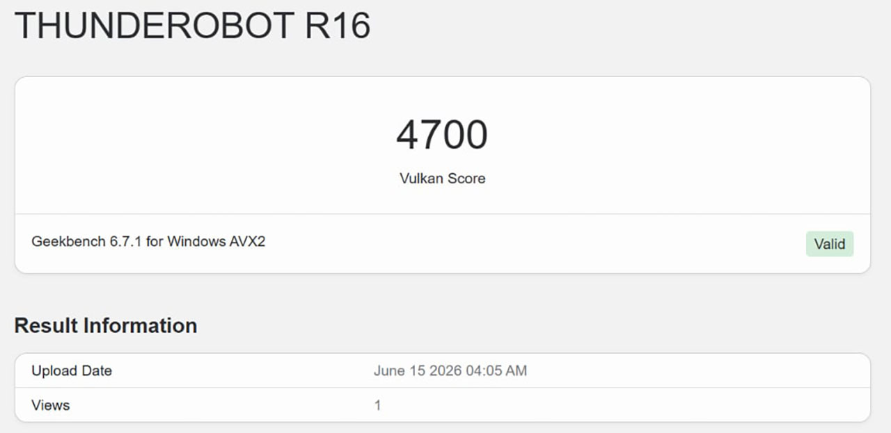 Geekbench Vulkan