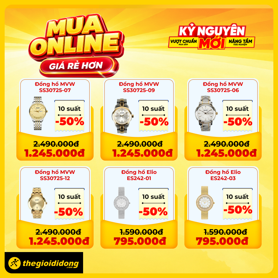 Mua online giá rẻ hơn tại TGDĐ: iPhone, Samsung, OPPO giảm đến 26% Mua online giá rẻ hơn tại TGDĐ: iPhone, Samsung, OPPO giảm đến 26%