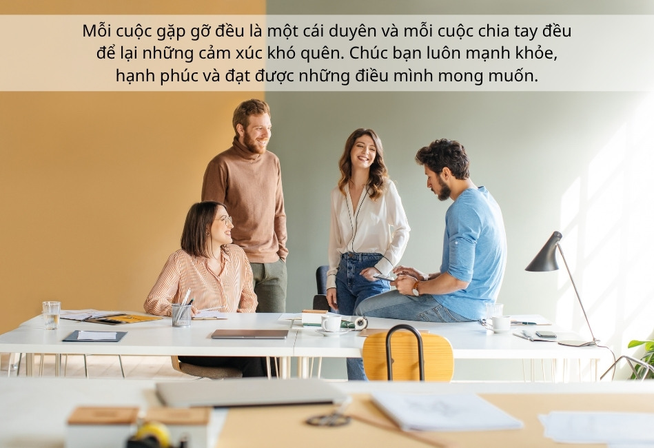 STT chia tay đồng nghiệp cảm động