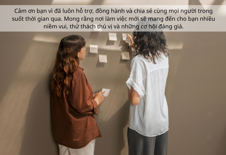 STT chia tay đồng nghiệp chuyển công tác