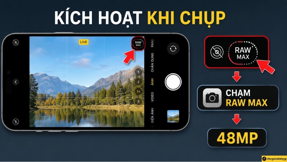 K&iacute;ch hoạt khi chụp
