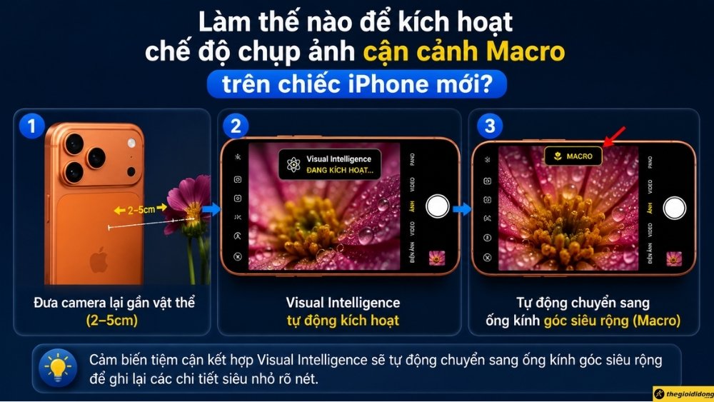 C&aacute;ch k&iacute;ch hoạt chế độ chụp ảnh cận cảnh Macro