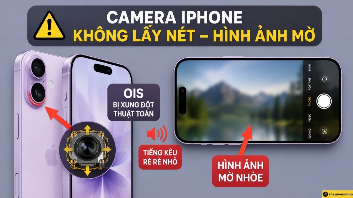 Camera không lấy nét được Camera không lấy nét được
