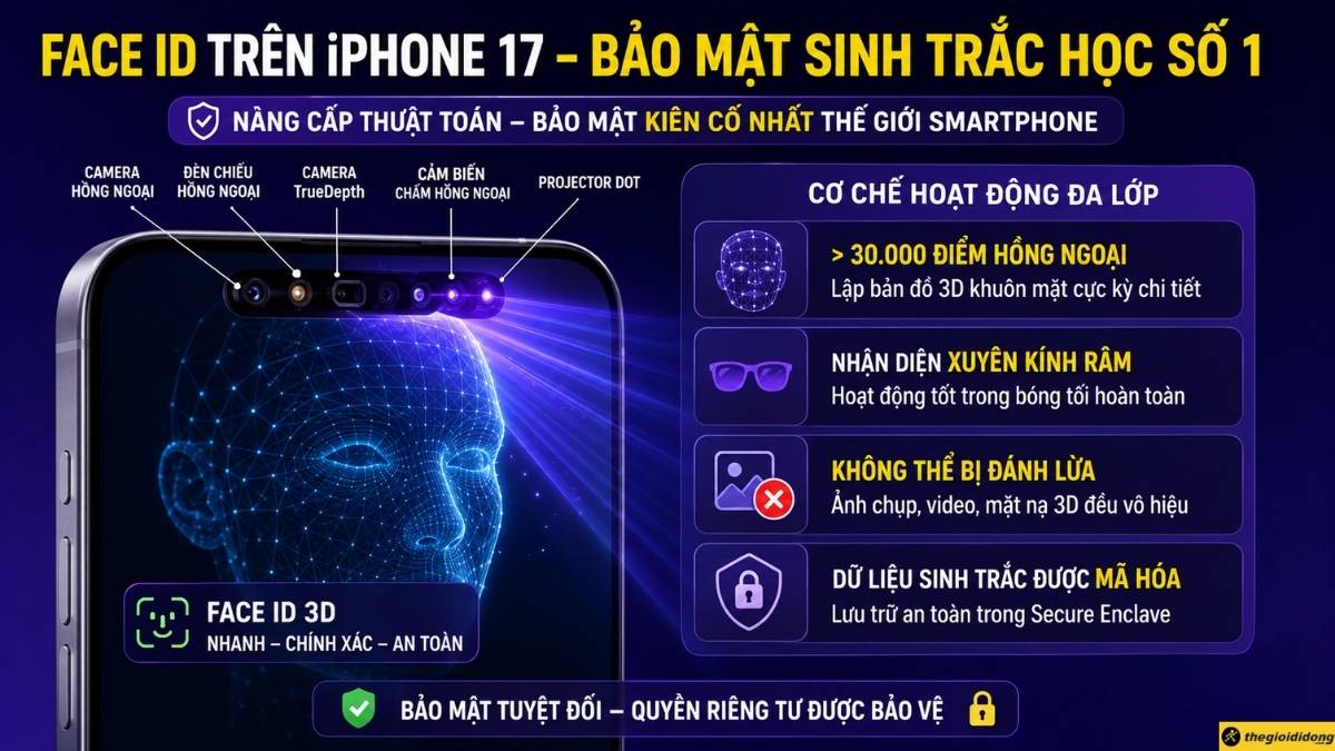 Sức mạnh của hệ thống camera TrueDepth và Secure Enclave Sức mạnh của hệ thống camera TrueDepth và Secure Enclave