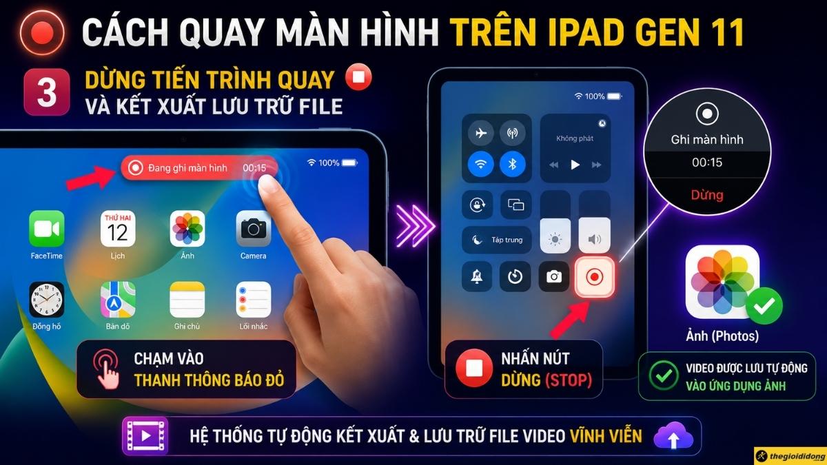 Dừng tiến tr&igrave;nh quay v&agrave; xuất lưu trữ file tệp tin