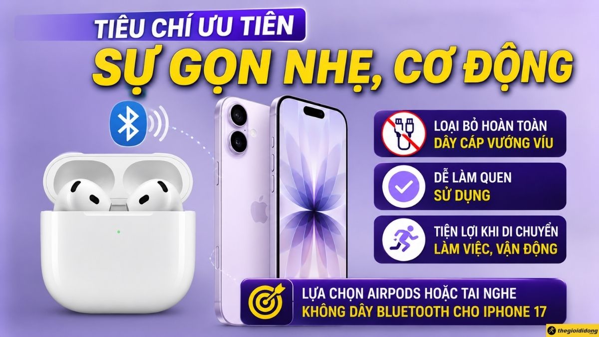 Ưu tiên sự gọn nhẹ, cơ động Ưu tiên sự gọn nhẹ, cơ động