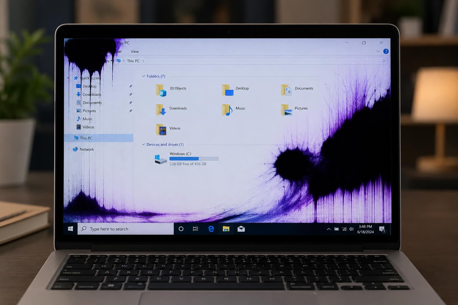 Laptop bị chảy mực